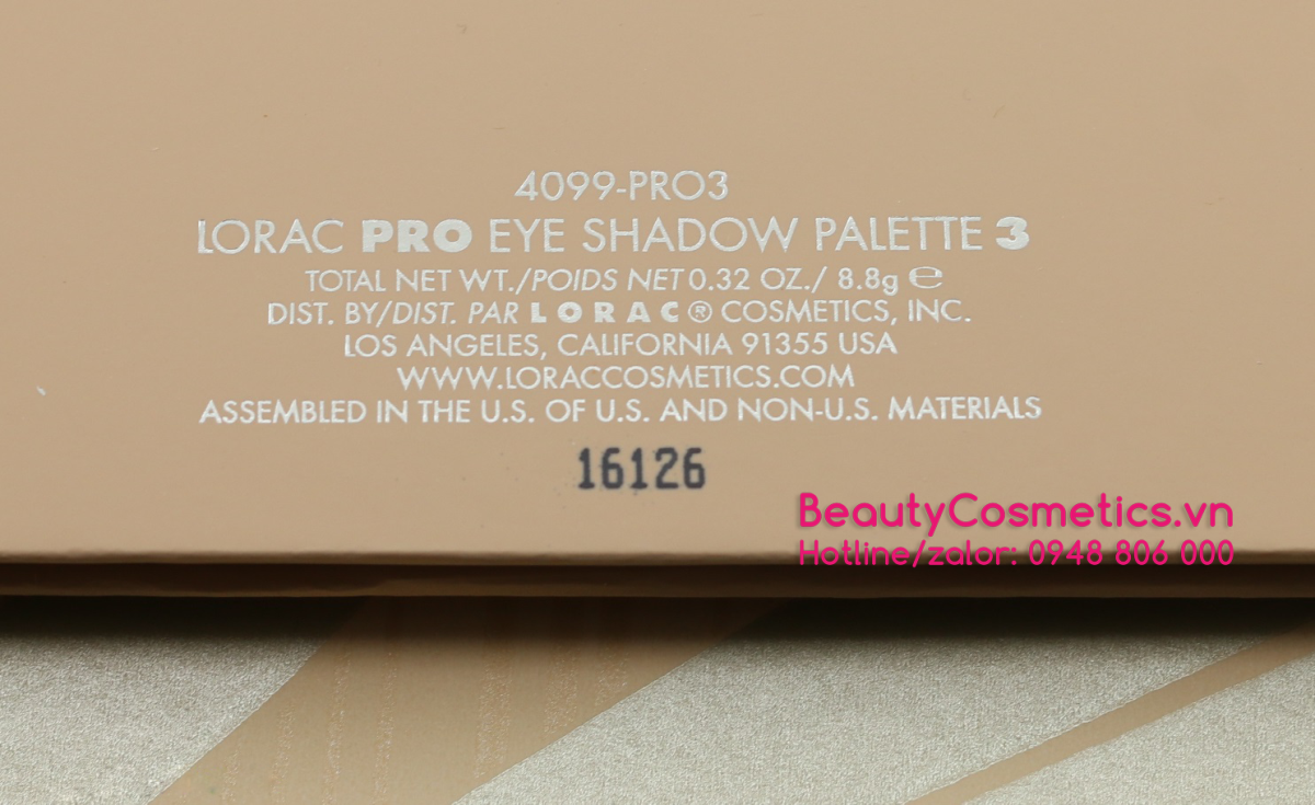 Phấn mắt trang điểm Lorac Pro Palette 3