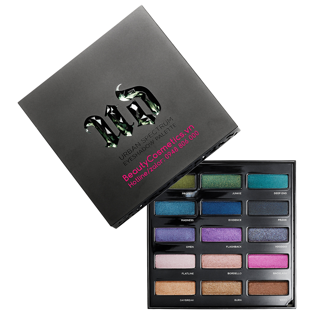 Phấn mắt trang điểm Urban Decay Urban Spectrum Eyeshadow Palette