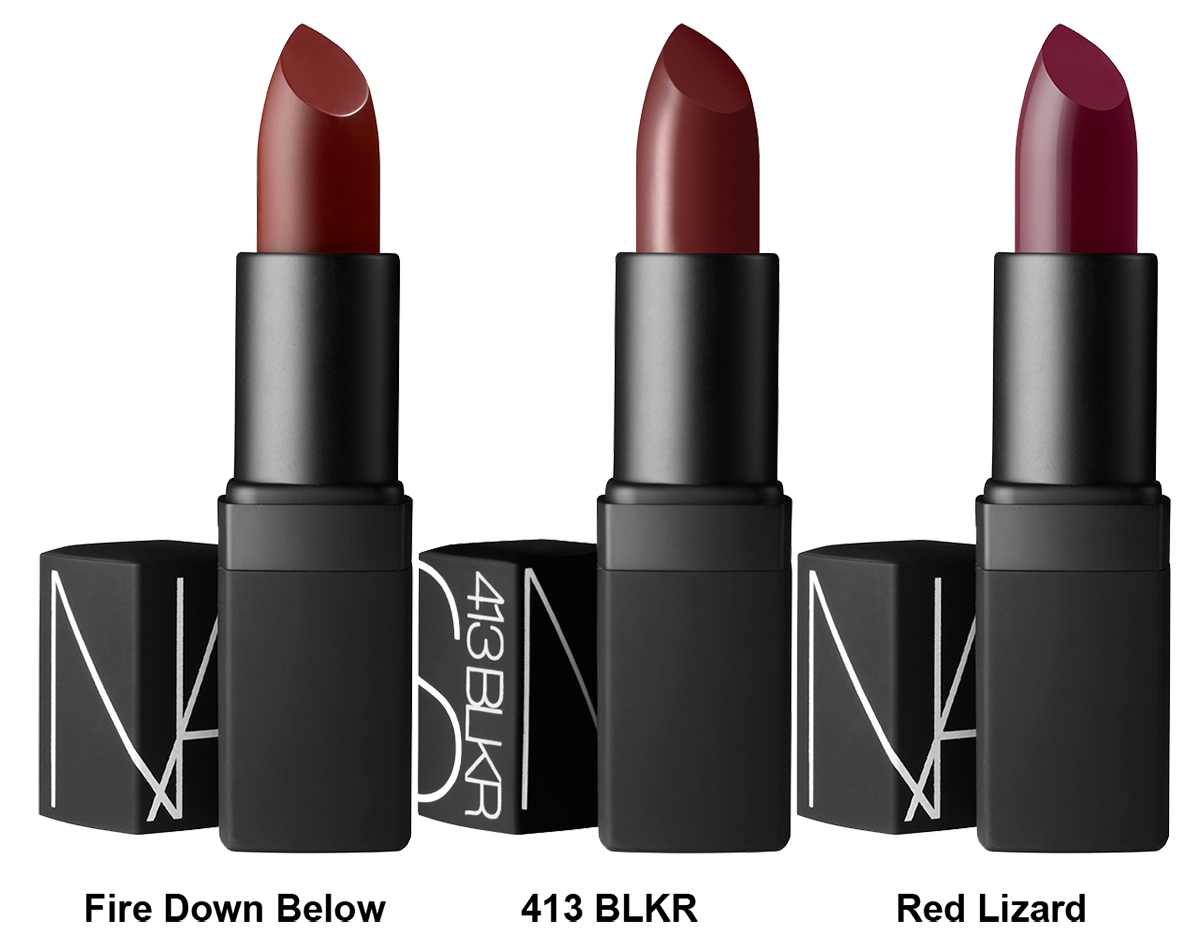 Son Môi Đẹp Nars Semi Matte Lipstick màu Fire Down Below , 413 BLKR , Red Lizard